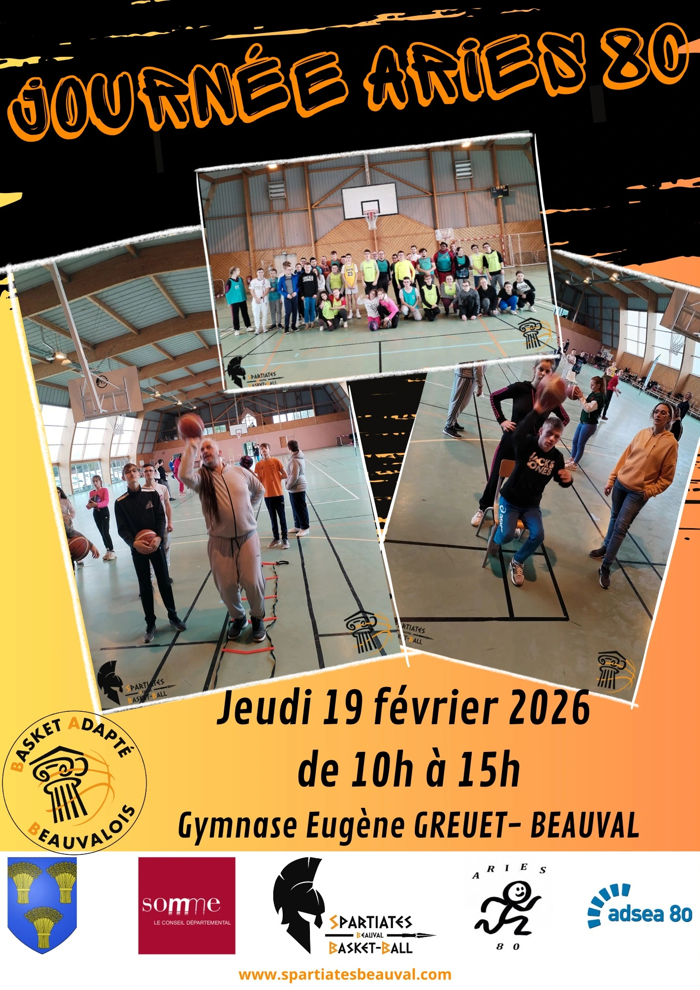 Journée initiation Para Basket-Ball Adapté - ARIES80