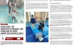 FOCUS CLUB : Les Spartiates de Beauval, une structure de sport adapté aux multiples défis