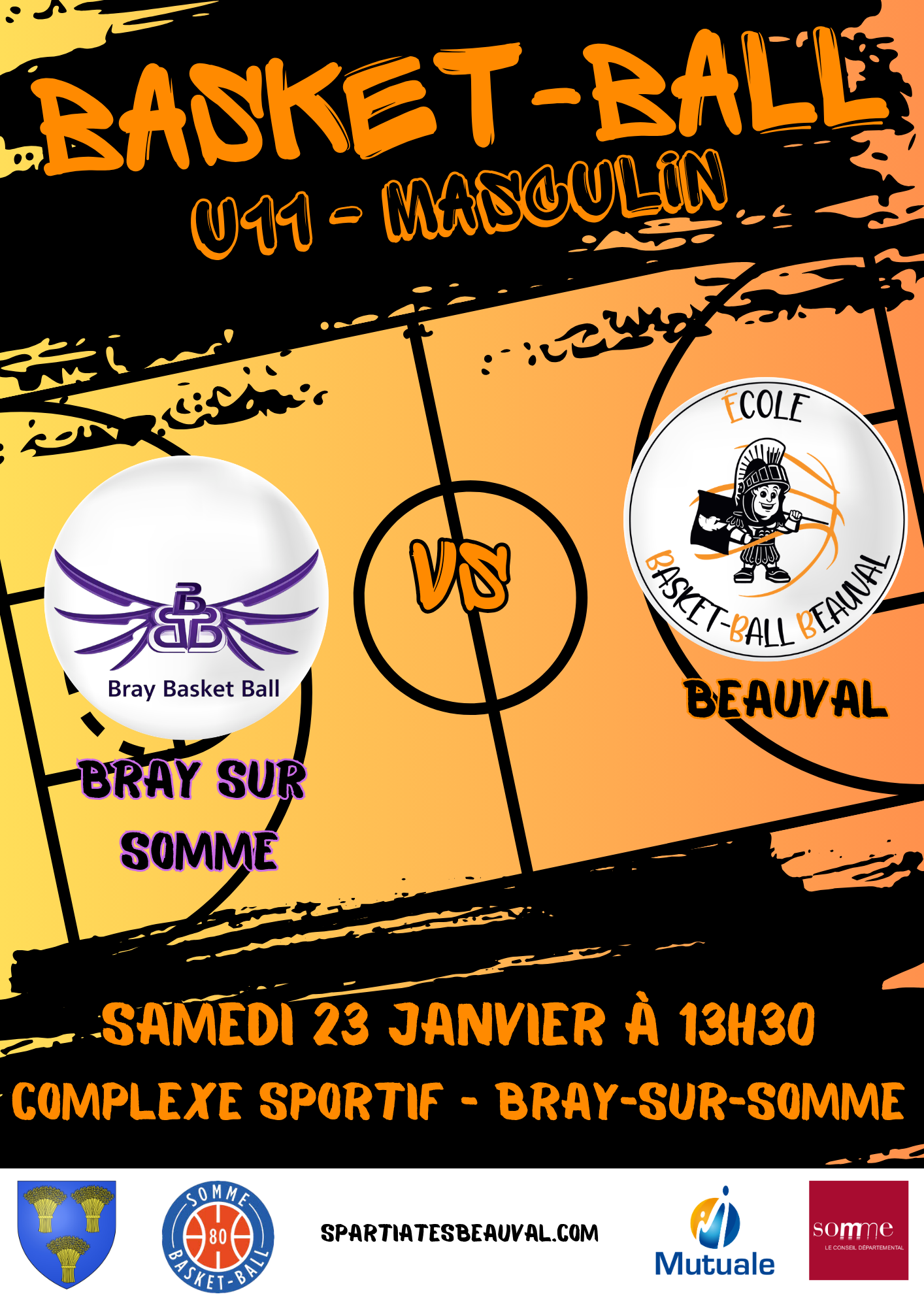 Championnat U11 Bray BasketBall vs S3B