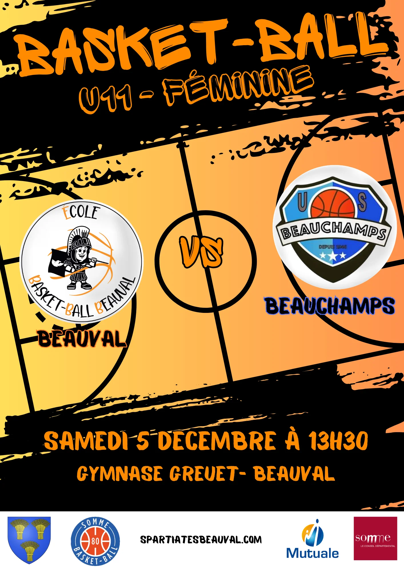 Championnat U11 Féminine  S3B VS BEAUCHAMPS